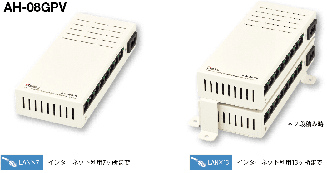 1ギガ対応スイッチングHUB