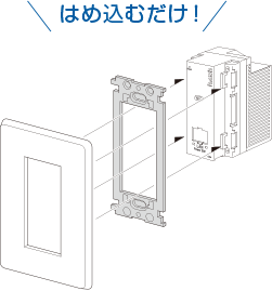 はめ込むだけ！